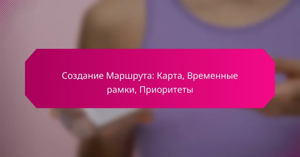 Создание Маршрута: Карта, Временные рамки, Приоритеты